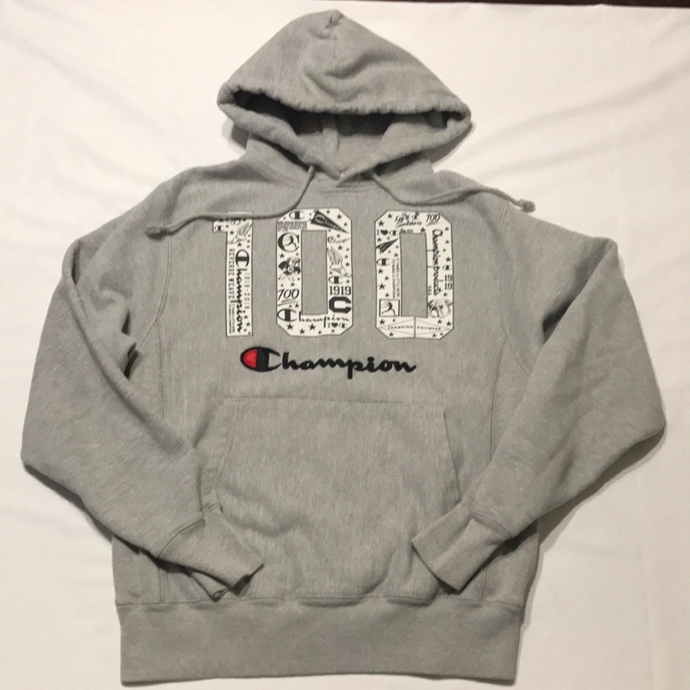 Champion Reverse Weave 100th Anniversary Hoodie Size S